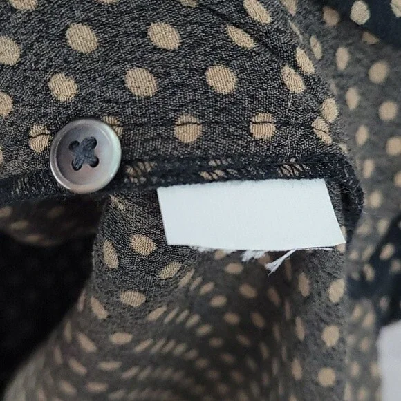 Madewell Polkadot Print Long Sleeve Dress Sz XXS - Picture 10 of 10